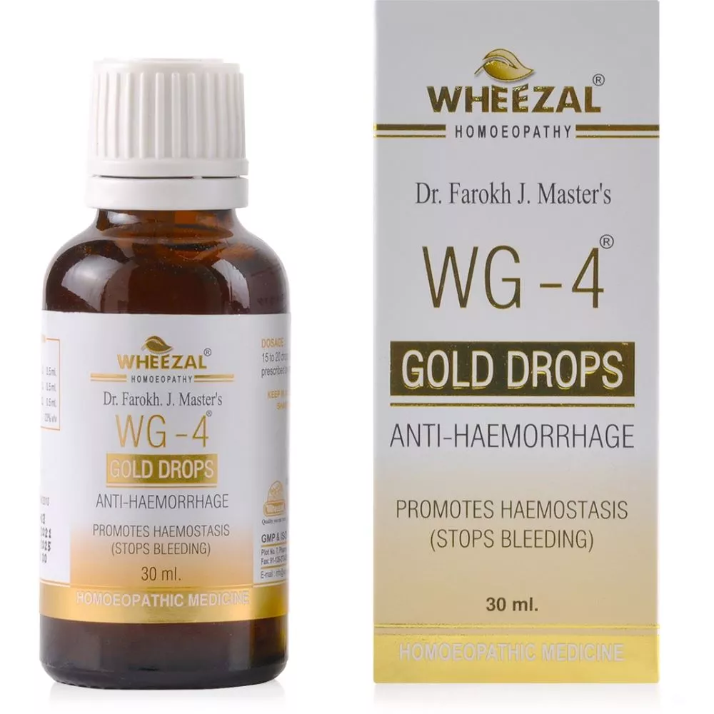 Wheezal WG 4 Gold Drops Anti Haemorrhage (30ml)